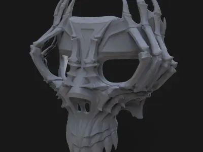 Skull mask 3D print model