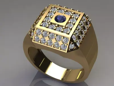 men ring 3D print model
