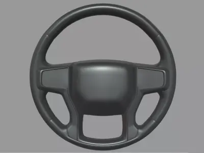 Steering Wheel Car 07 Low-poly 3D model