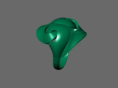 Women Ring Plain Ring Ready STL 3DM Models Womens Rings 3D print model 64