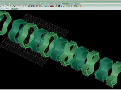 Wedding rings 099 3D print model