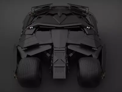 Batmobile 3D model from knight rises 3D model