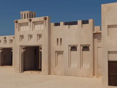 UAE old Building 3D model