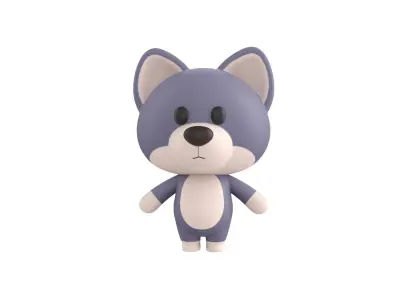 Character330 Rigged Wolf 3D model
