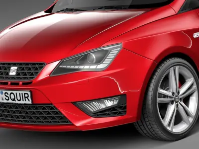 Seat Ibiza Cupra 3-door 2013 3D model