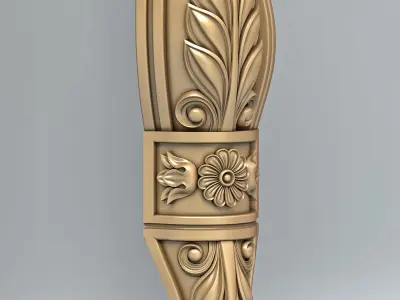 Furniture leg 012 3D model