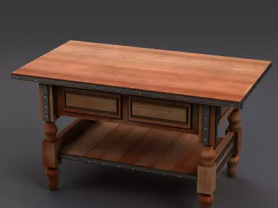 Old table 3D model