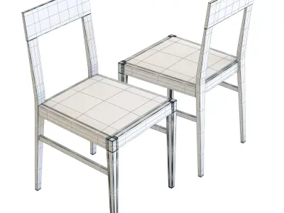 Scavolini Happening Dining Chair 3D model