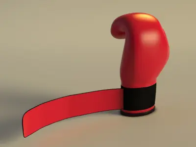 SPORT---BOXE---Glove boxing glove 3D model