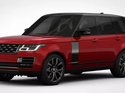 Range Rover SVAutobiography Dynamic 2018 detailed interior 3D model