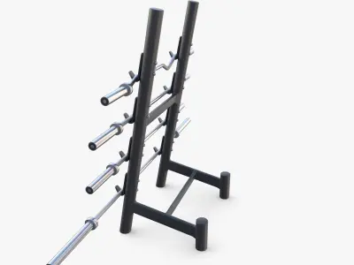 Barbell rack v2 3D model