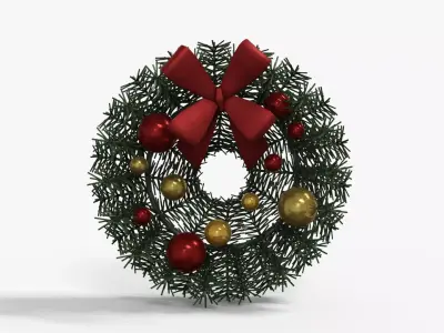 Wreath Low-poly 3D model