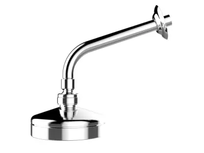 Deca Shower Curved Pipe 3D model