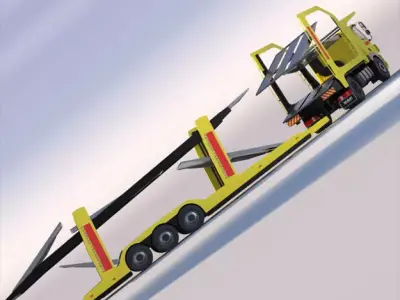 DAF CF Car Transporter 3D model