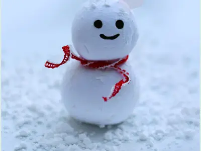 Winter Snow Man  I  PBR Model 3D model