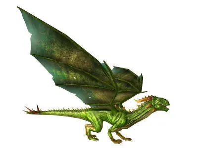 3Dfoin - Dragon Low-poly 3D model