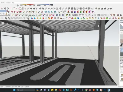 Mechanical parking 3d model 3D model