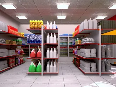OXXO CONVENIENCE STORE 3D model