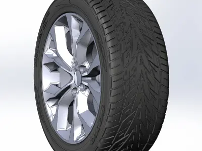 Wheel style 451 20inch for scale model  3D print model