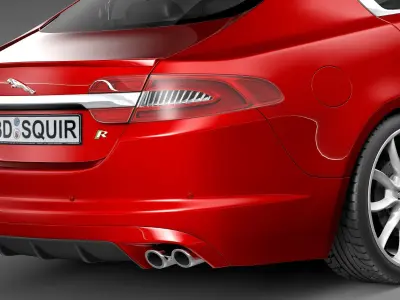 Jaguar XF-R 2013 3D model