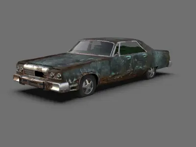 Chrysler 1975 Low-poly 3D model