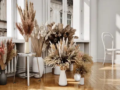 Archinteriors for UE vol 16 - stylish bouquets of dry flowers 3D model
