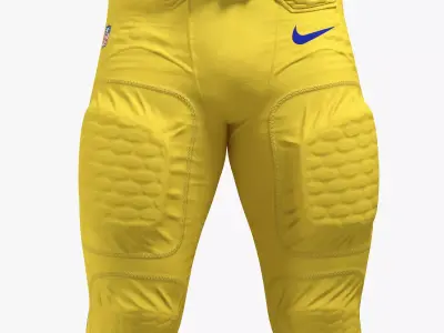American Football Player Pants Uniform 3D model