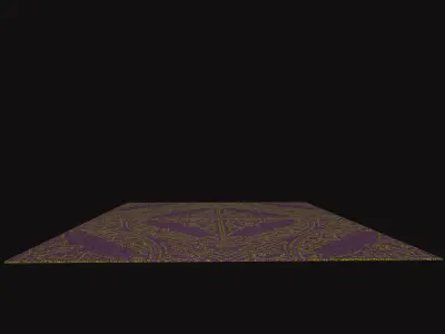 Medieval Carpet V3 Low-poly 3D model