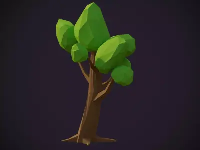 Low-poly Tree Model 001 Low-poly 3D model