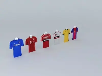 Soccer shirts Free 3D model
