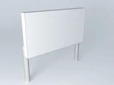 EDIT ME! Freeway sign 3 Free 3D model