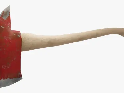 3D Fire Axe  3D model