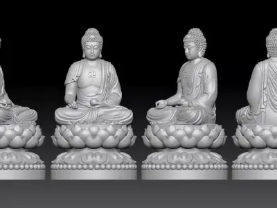 Amitabha Buddha  3D print model