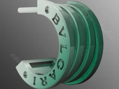 Earrings od70 3D print model