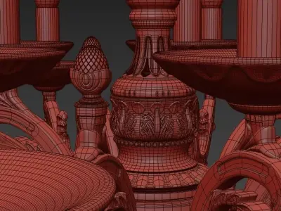 Chandelier Nera E 1 1 15 A 3D model