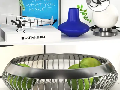 decorative set mj02 3D model