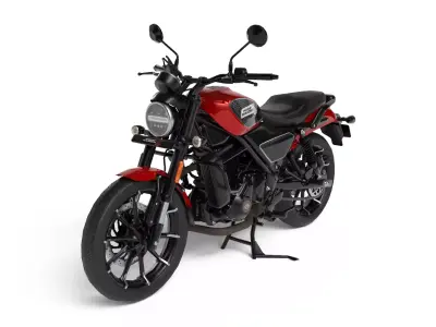 Harley Davidson X440 -  Vivid Metallic Thick Red - 3D Model Low-poly 3D model