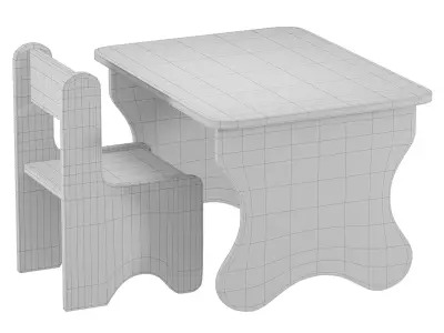  Princess Set of childrens furniture by  sima 3D model