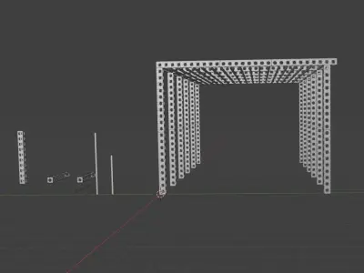Truss System with LED Lighting  3D model