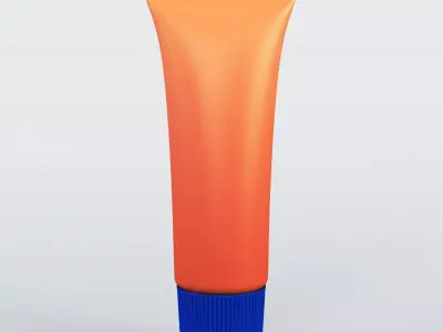 Cosmetic gel tube 3D model