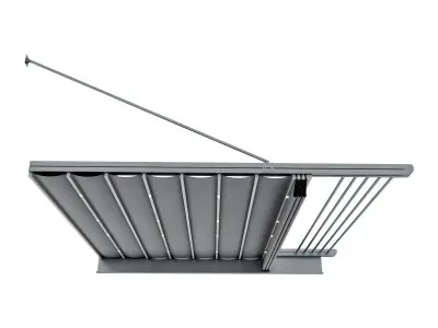 Motorized Pergola 1 Chrome 3D model