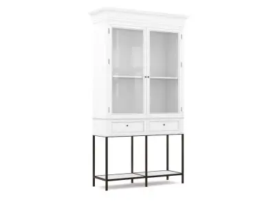 H2000456 BOOKCASE WHITE 3D model