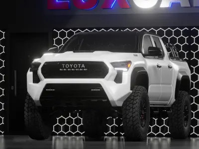Custom Tacoma TRD Pro 2024 FORCEMAX Low-poly 3D model