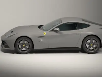 High-Quality Ferrari Sports Car 3D Model Customizable Materials 3D model