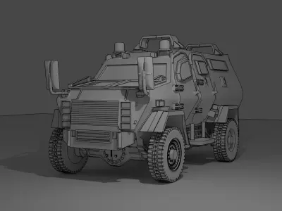 Wolf Armoured Vehicle 3D print model