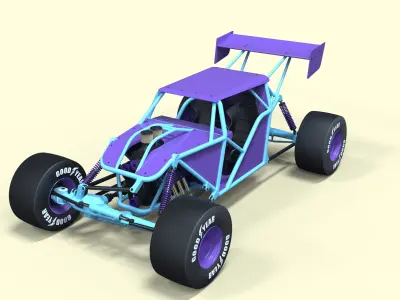 Road buggy 3D model