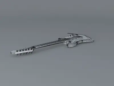 70s greenburst Fender stratocasterguitar Free 3D model