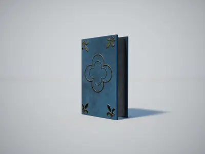 Books Medieval Low-poly 3D model
