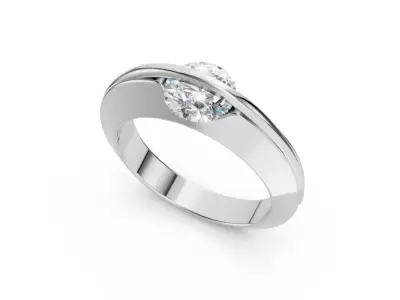 Happy Diamond Ring 3D print model