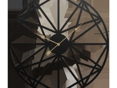 Abstratix wall clock 3D model